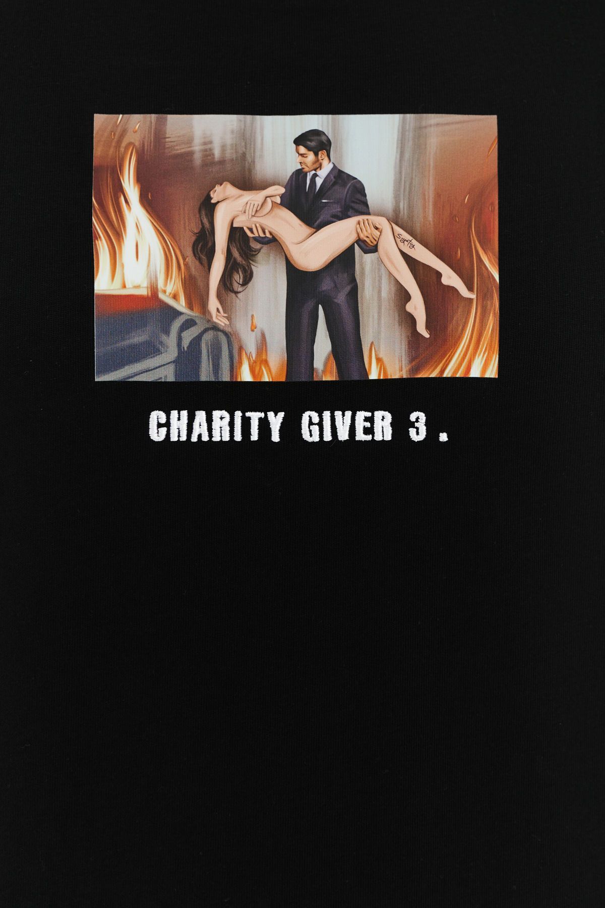 Футболка базовая charity giver 3, черный - Фото 6